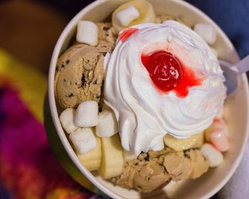 Close-up of dessert in bowl