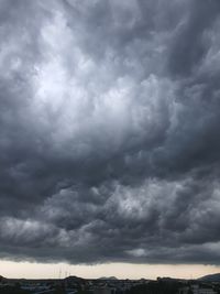 Low angle view of storm clouds in sky