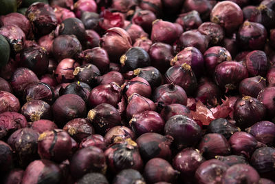 Full frame shot of grapes at market stall