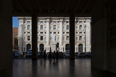 Group of people in historic building