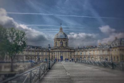 View of cathedral against cloudy sky