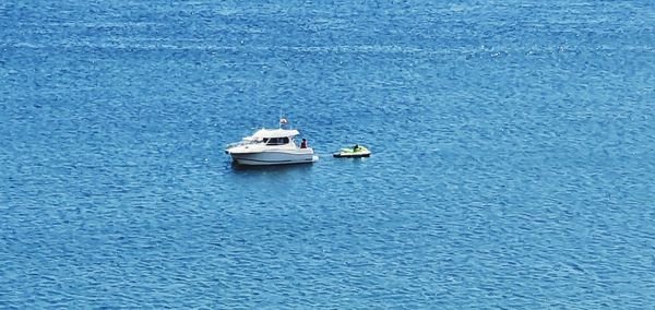 Boats in sea