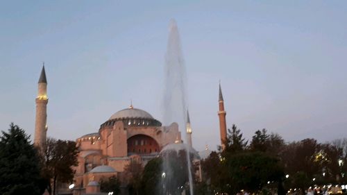 Panoramic view of cathedral and buildings against sky