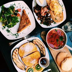 Close-up of served food