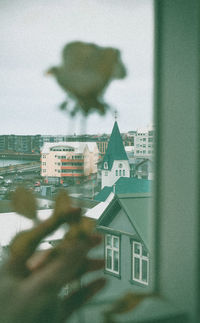 Digital composite image of a building