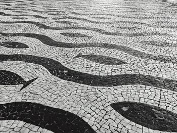 Full frame shot of tiled floor