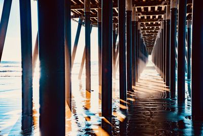 View of pier amidst sea