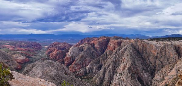 Panoramic view of landscape against sky