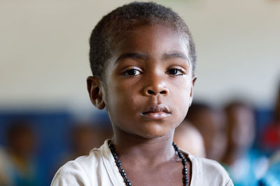 Close-up portrait of a boy