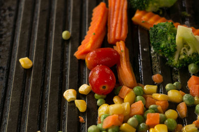 Close-up of food on table