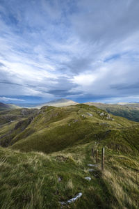 Scenic view of landscape against sky