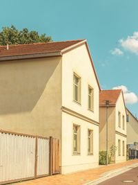 Low angle view of building against sky