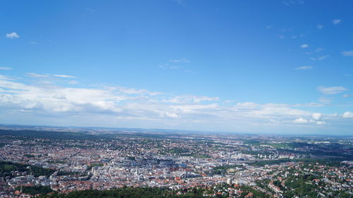 High angle shot of townscape