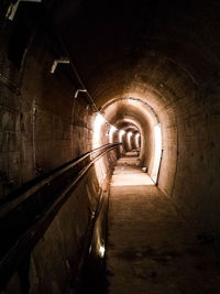 Illuminated tunnel