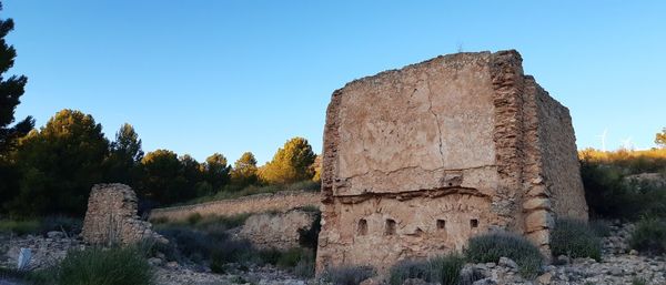 Ruins of an arabian hydraulic flour mill in spain. 