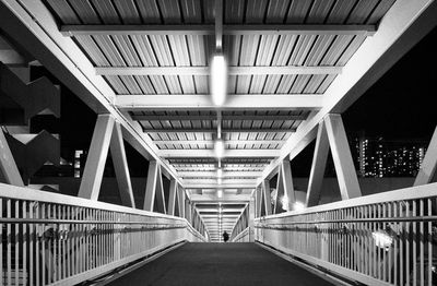 Elevated walkway amidst buildings