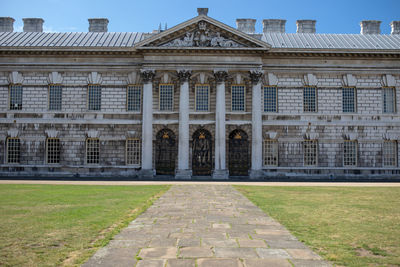 Facade of historic building