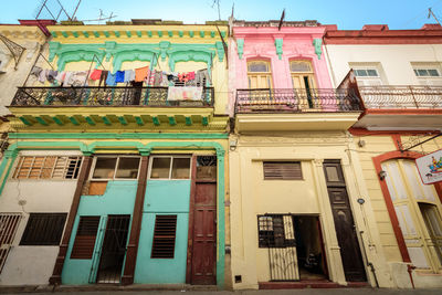 Low angle view of residential building