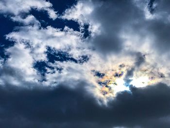 Low angle view of clouds in sky