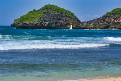 Scenic view of sea against sky