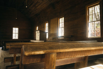 View of empty room with windows