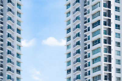 Low angle view of buildings against sky