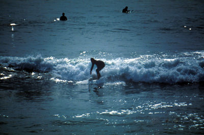 View of people in sea