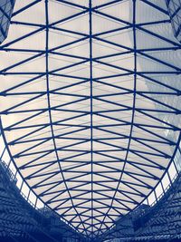 Low angle view of modern building against sky
