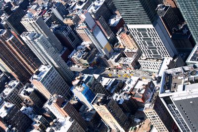 High angle view of cityscape