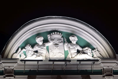 Low angle view of statues