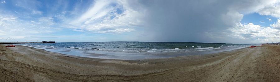 Panoramic view of beach