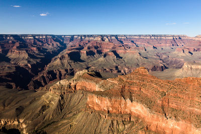 Panoramic view of rock formations against sky