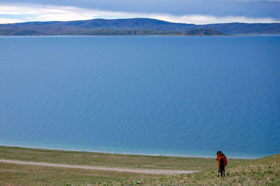 Blue and quiet holy lake