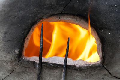 Close-up of yellow orange