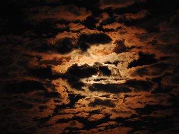 Low angle view of dramatic sky
