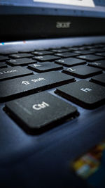 Close-up of computer keyboard