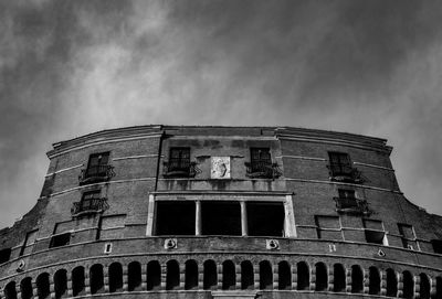 Low angle view of historical building against sky