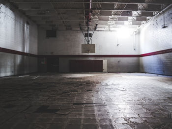 Empty corridor of building