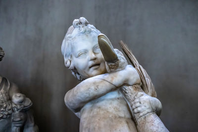 Close-up of statue against blurred background