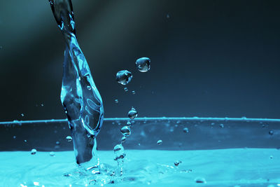 Close-up of bubbles in water