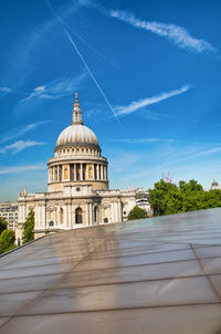 View of cathedral against blue sky