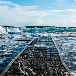 Scenic view of sea against sky