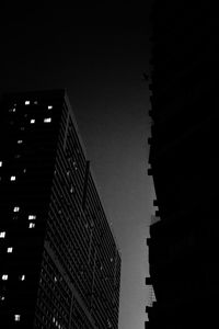 Low angle view of modern building against sky