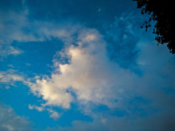 Low angle view of clouds in sky