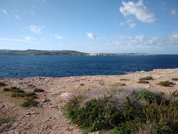 Scenic view of sea against sky