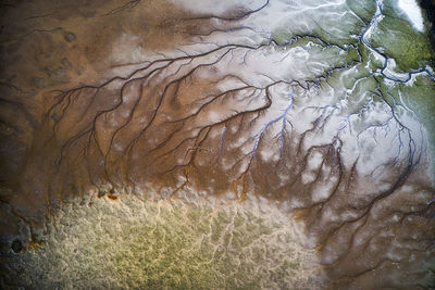 Full frame shot of wet shore