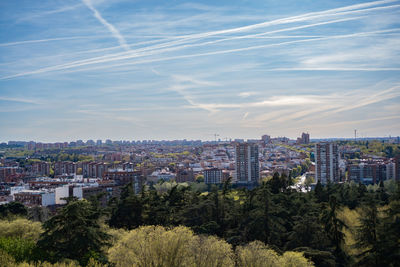 Cityscape against sky madrid