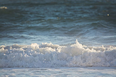 Scenic view of sea waves