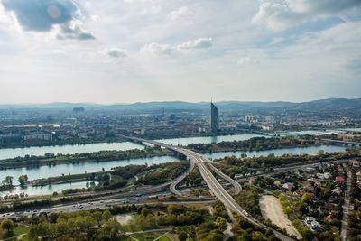 Aerial view of city