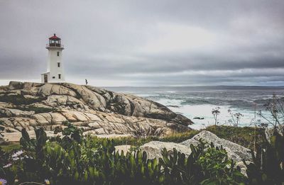 Lighthouse at seaside